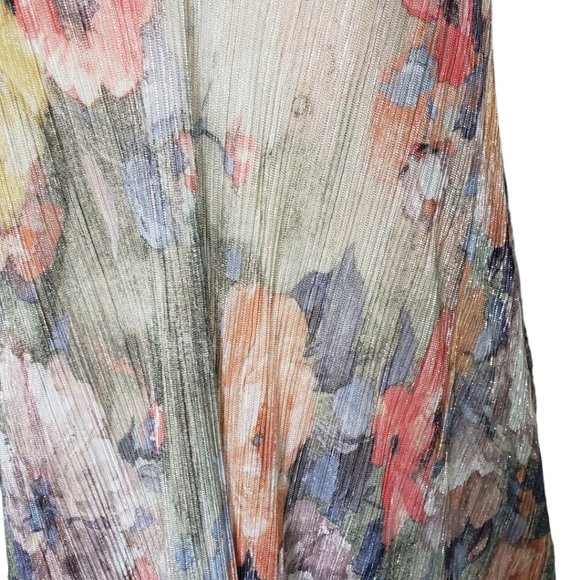 CT341 Zara Floral A-symmetrical Dress L - Picture 7 of 8